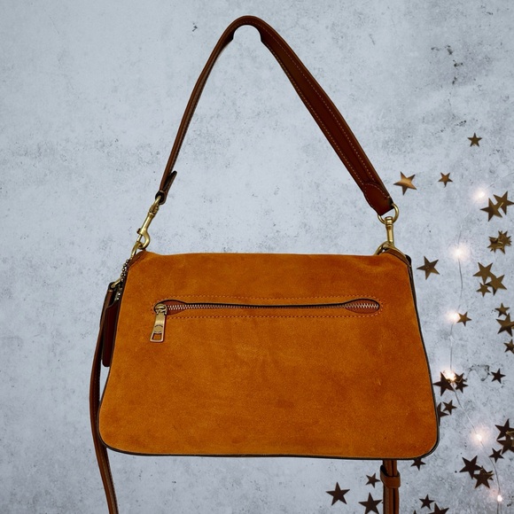 Coach Soft Tabby Canyon Leather Suede Crossbody Handbag Like New Authentic - Picture 12 of 16